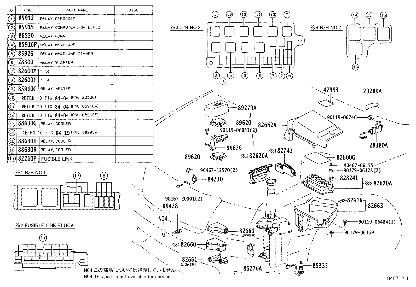 84140-50100 SWITCH ASSY, HEADLAMP DIMMER product image