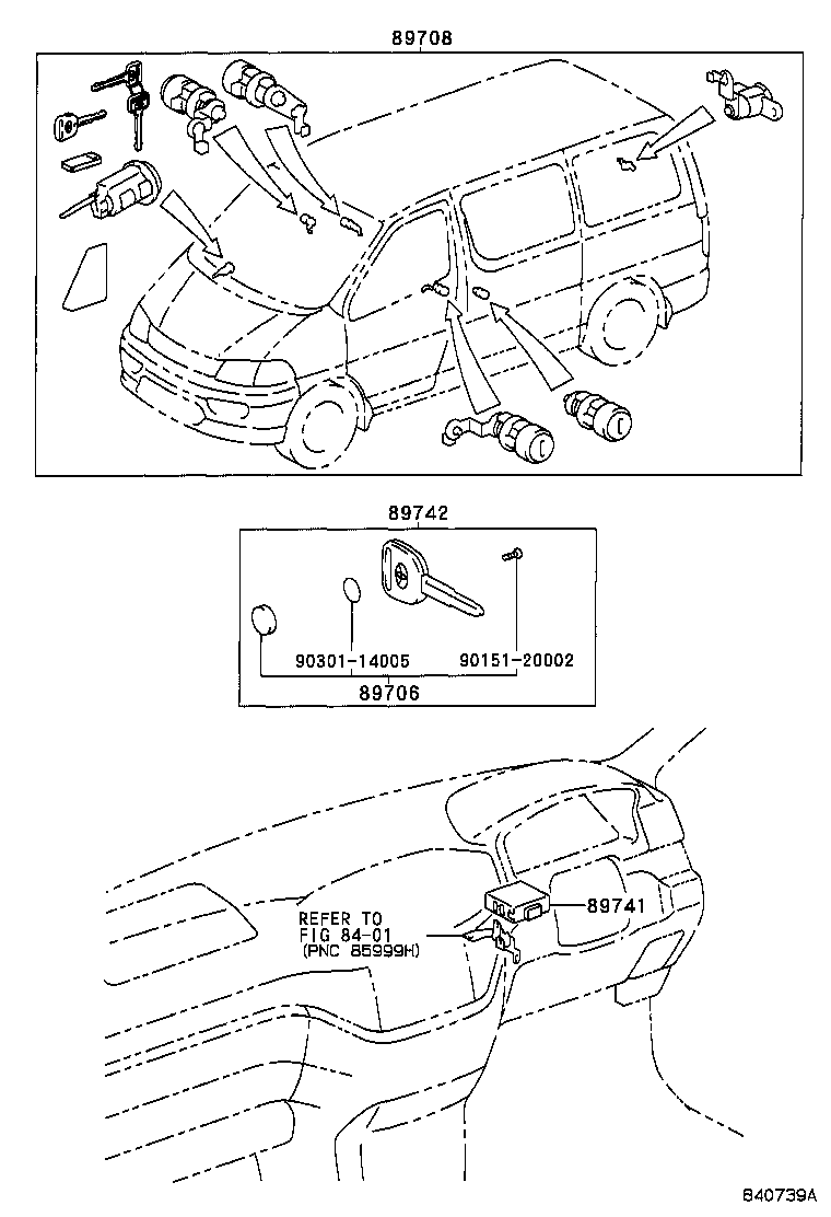 89741-26080 RECEIVER, DOOR CONTROL product image