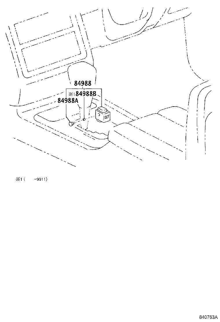 84988-40030 SWITCH, TRACTION CONTROL product image