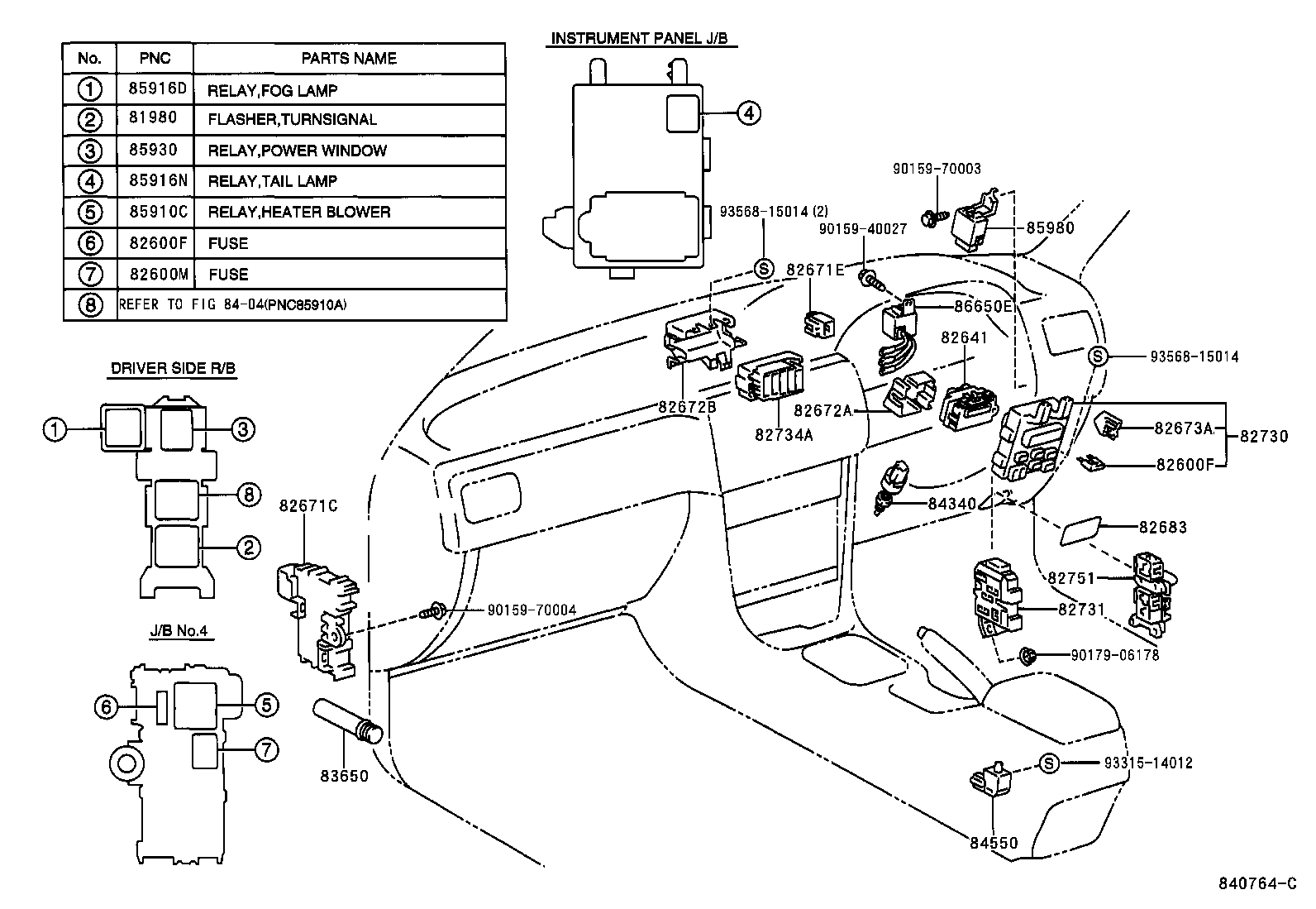 84140-12410 SWITCH ASSY, HEADLAMP DIMMER product image