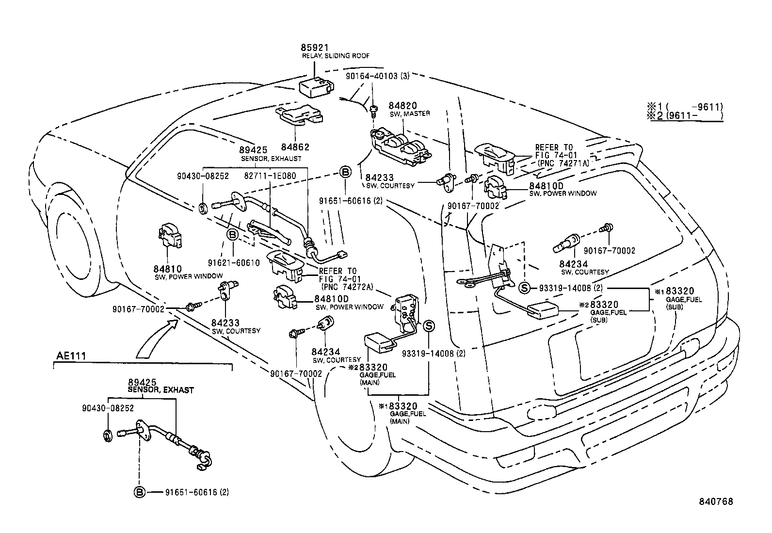 83482-12011 SENSOR, OUTER AMBIENT TEMPERATURE product image
