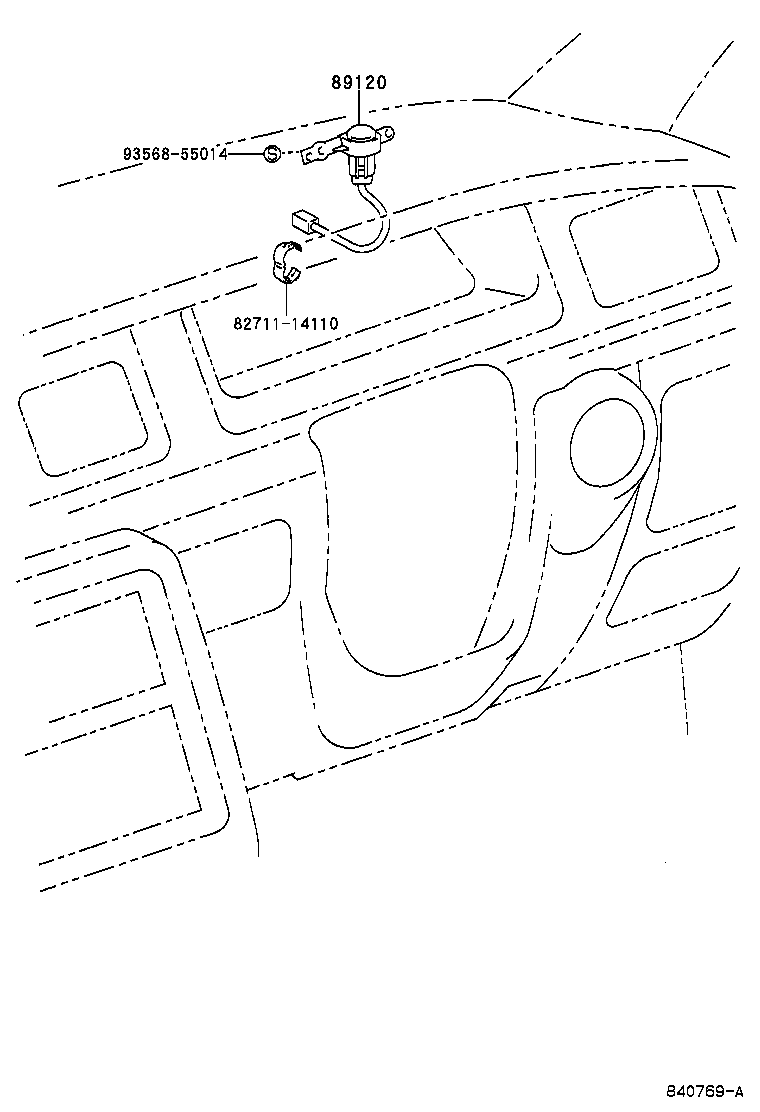 89121-40040 SENSOR, AUTOMATIC LIGHT CONTROL product image
