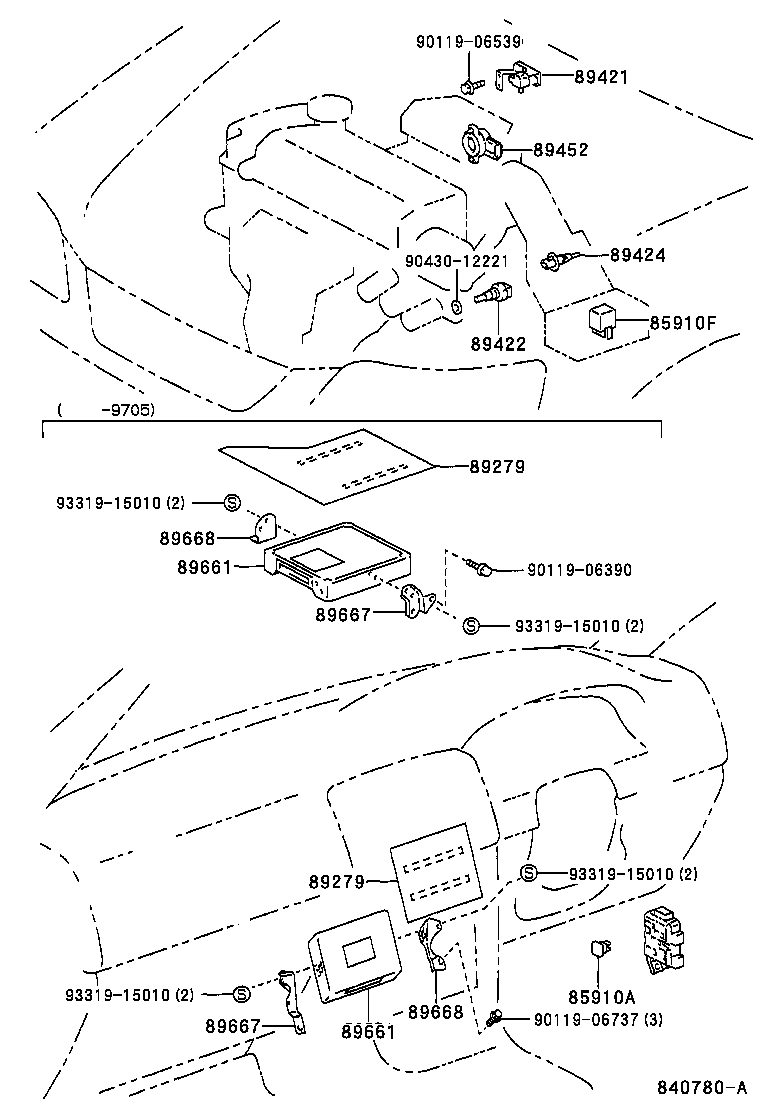 89661-1A880 COMPUTER, ENGINE CONTROL product image