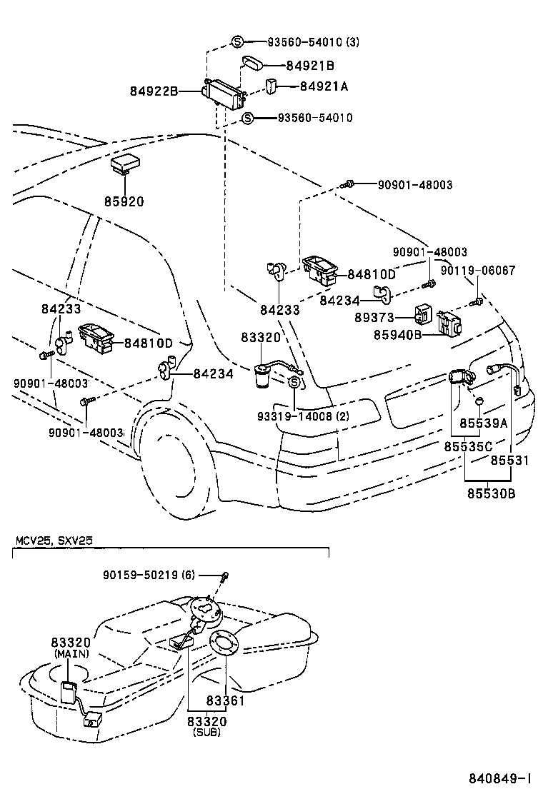 83320-80355 GAGE ASSY, FUEL SENDER product image