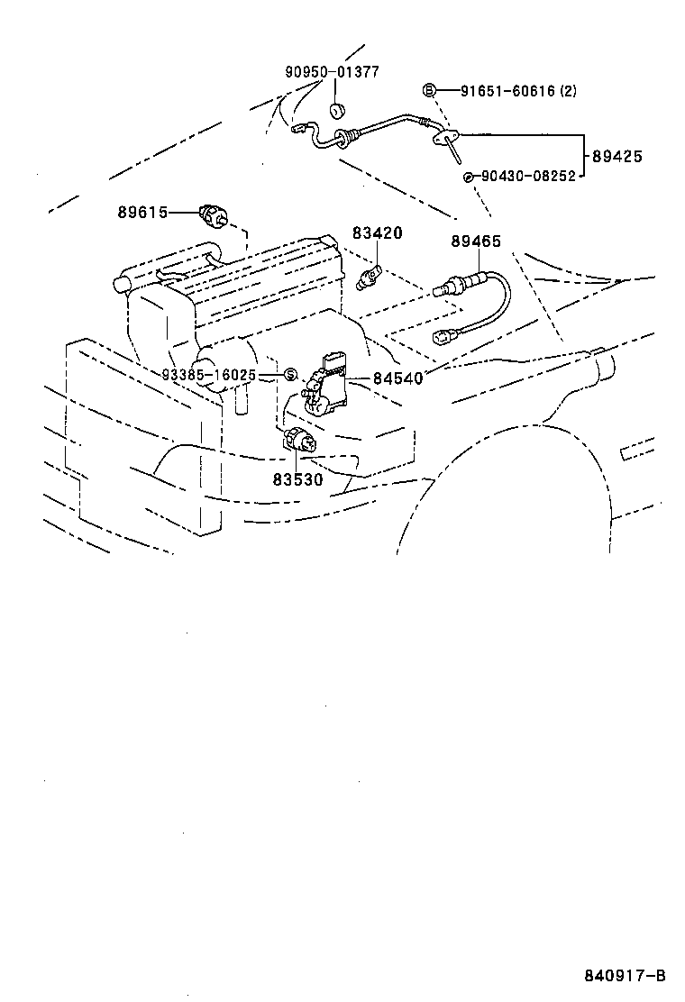89629-22230 BRACKET, IGNITER ASSY product image