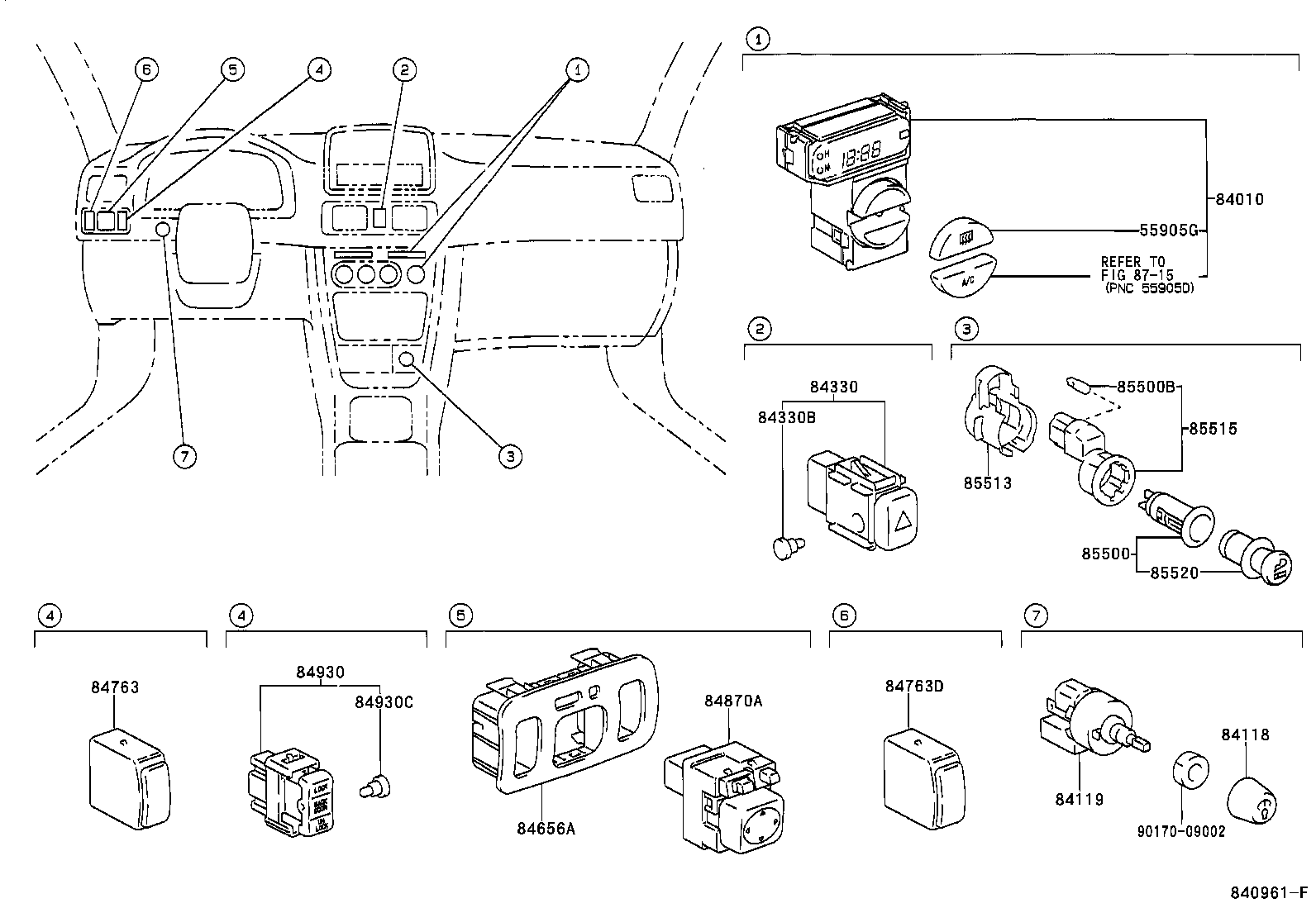84140-12390 SWITCH ASSY, HEADLAMP DIMMER product image