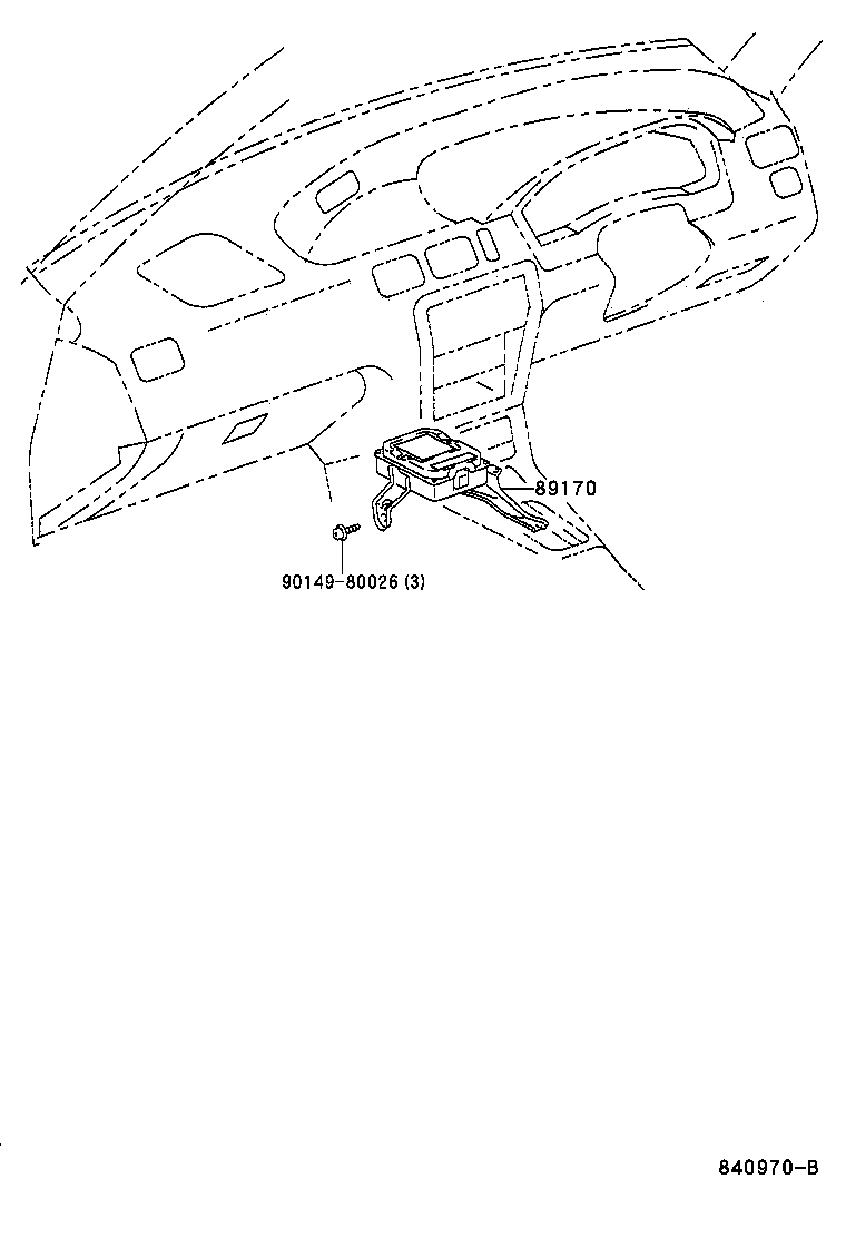 89170-46020 SENSOR ASSY, AIR BAG product image