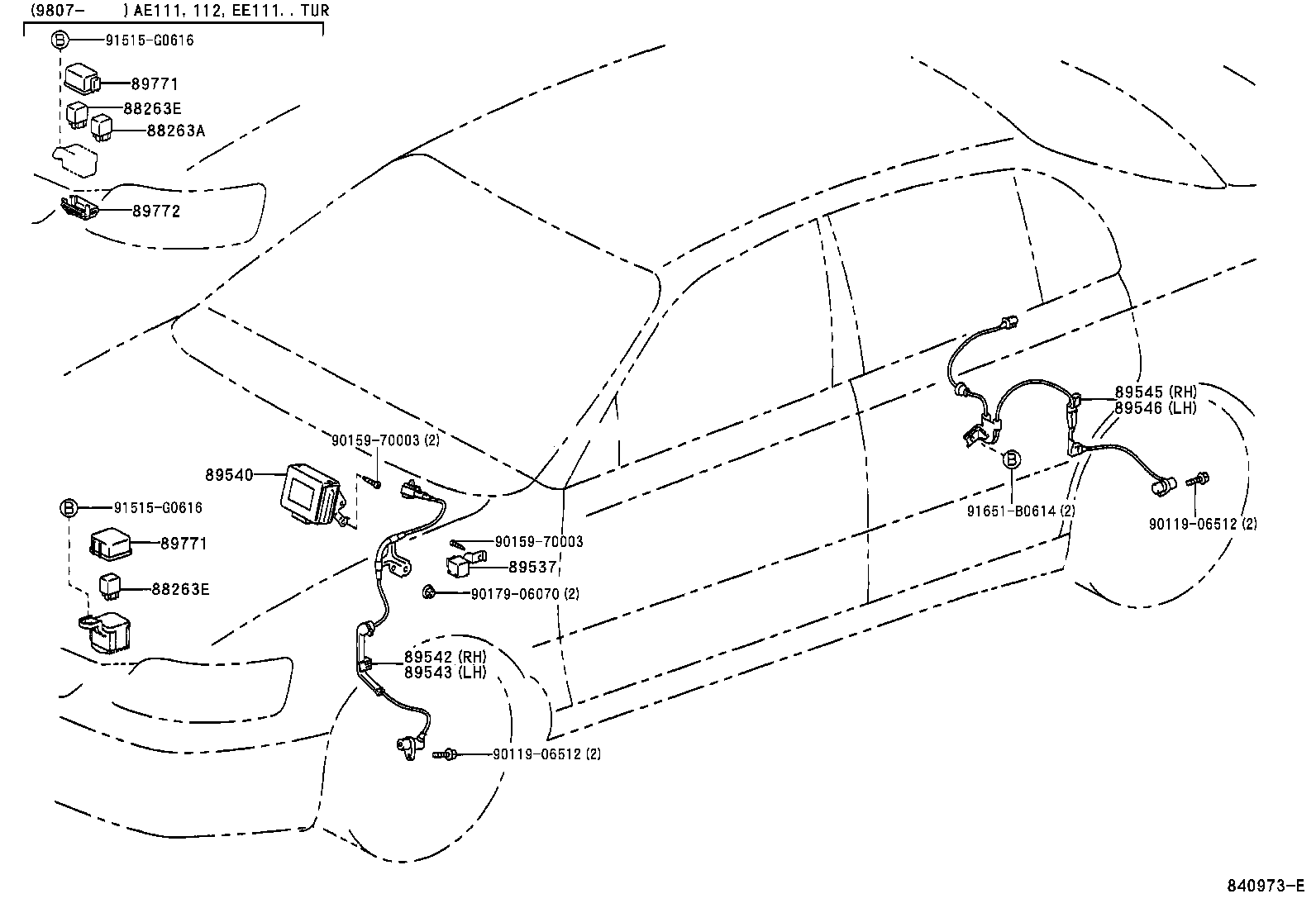 89540-12401 COMPUTER ASSY, SKID CONTROL product image