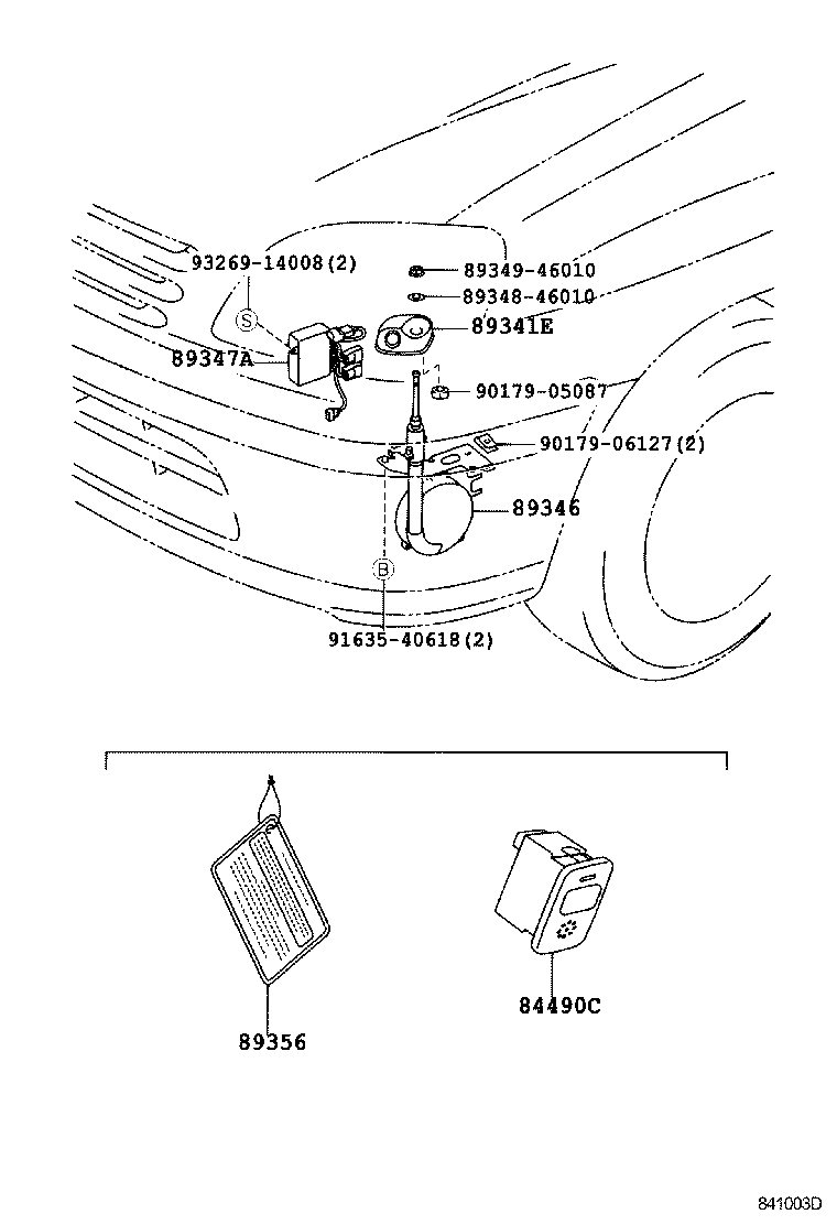 89356-46010 LABEL, CLEARANCE WARNING INFORMATION product image