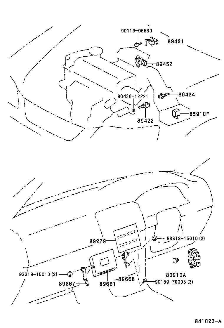 89420-02020 SENSOR ASSY, VACUUM (FOR E.F.I.) product image