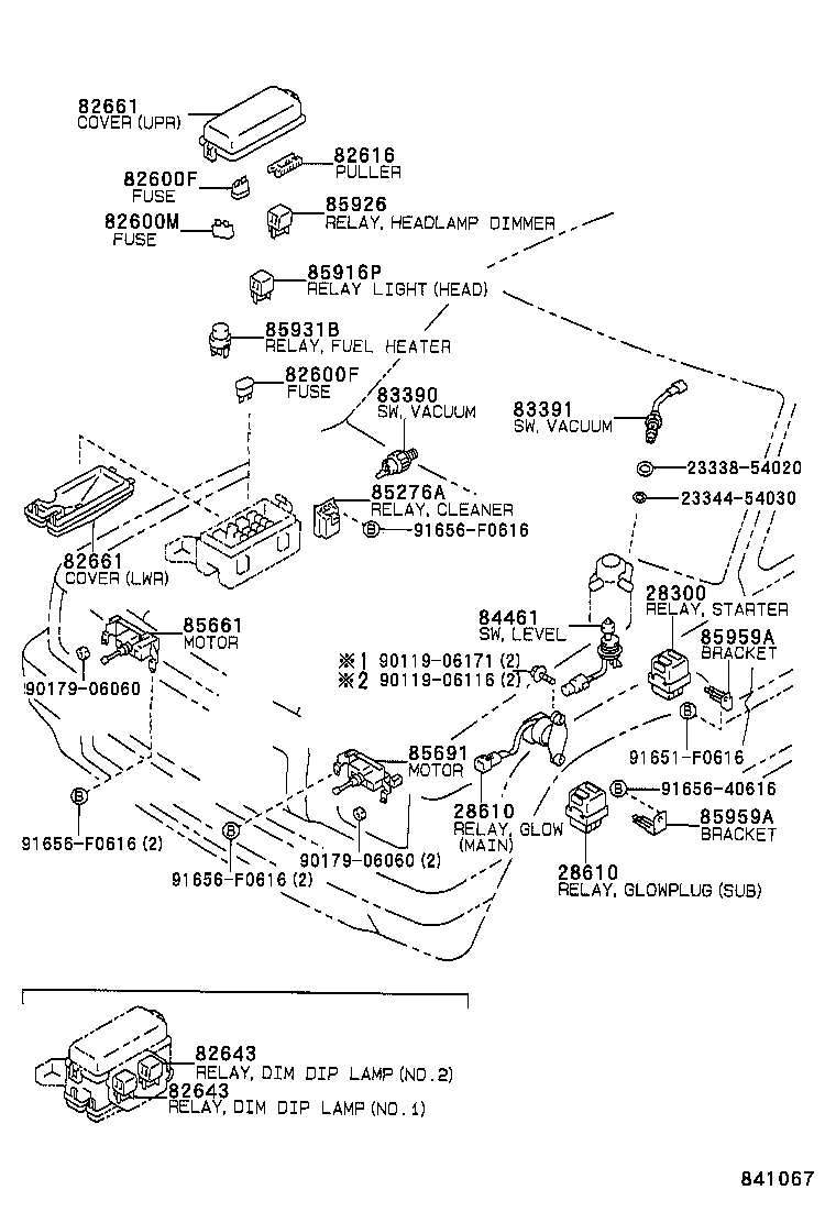 82670-35010 BLOCK ASSY, JUNCTION,  NO.1 product image