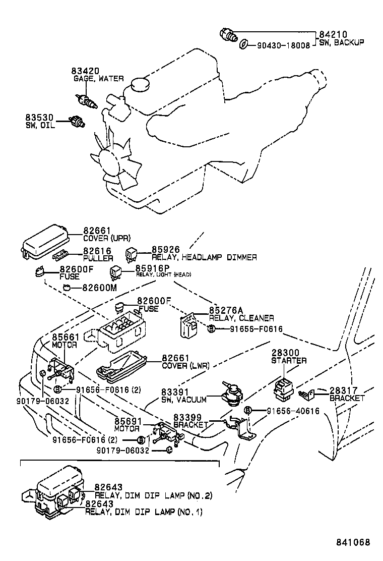 82670-35010 BLOCK ASSY, JUNCTION,  NO.1 product image