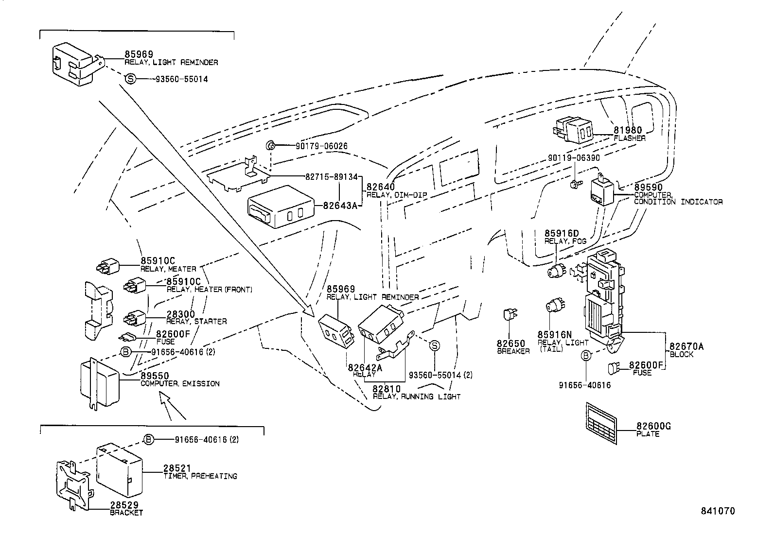 82670-35010 BLOCK ASSY, JUNCTION,  NO.1 product image