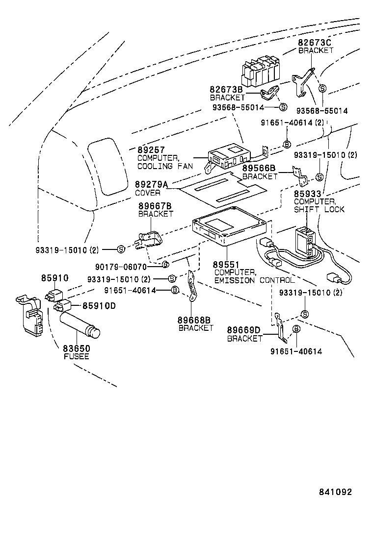 82720-32011 BLOCK ASSY, JUNCTION,  NO.1 product image