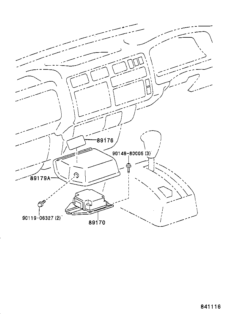 89170-37030 SENSOR ASSY, AIR BAG product image