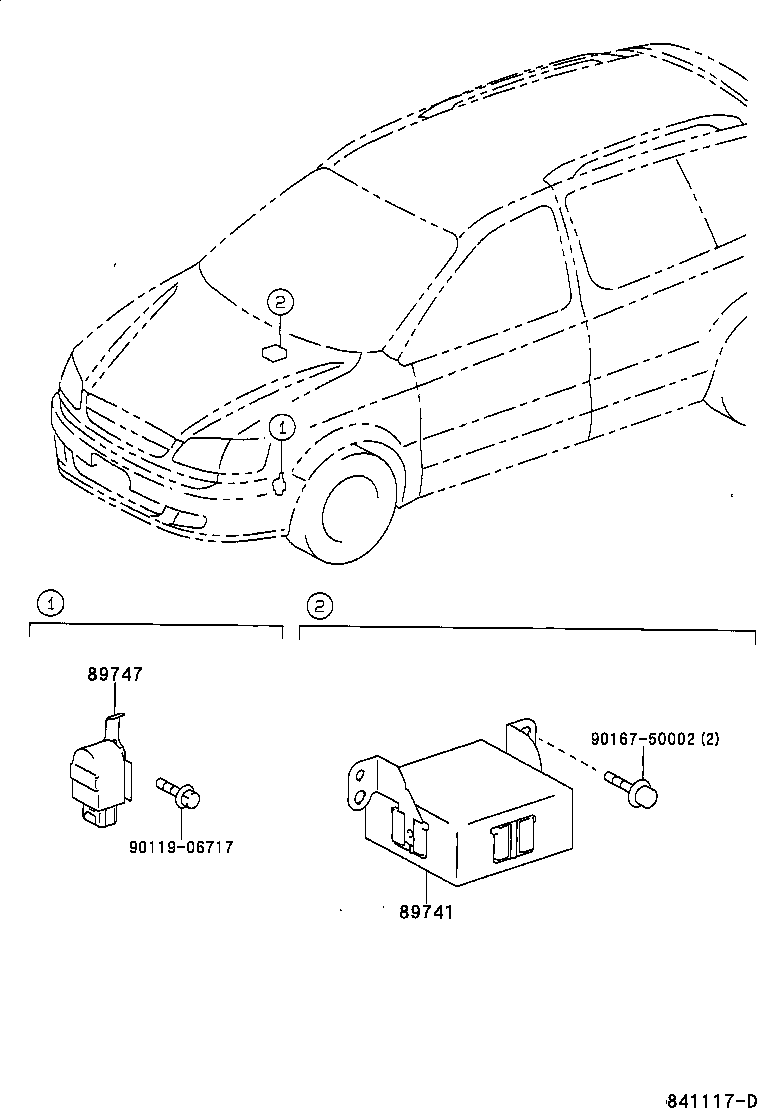 Toyota 89747-45020 BUZZER, WIRELESS DOOR LOCK
