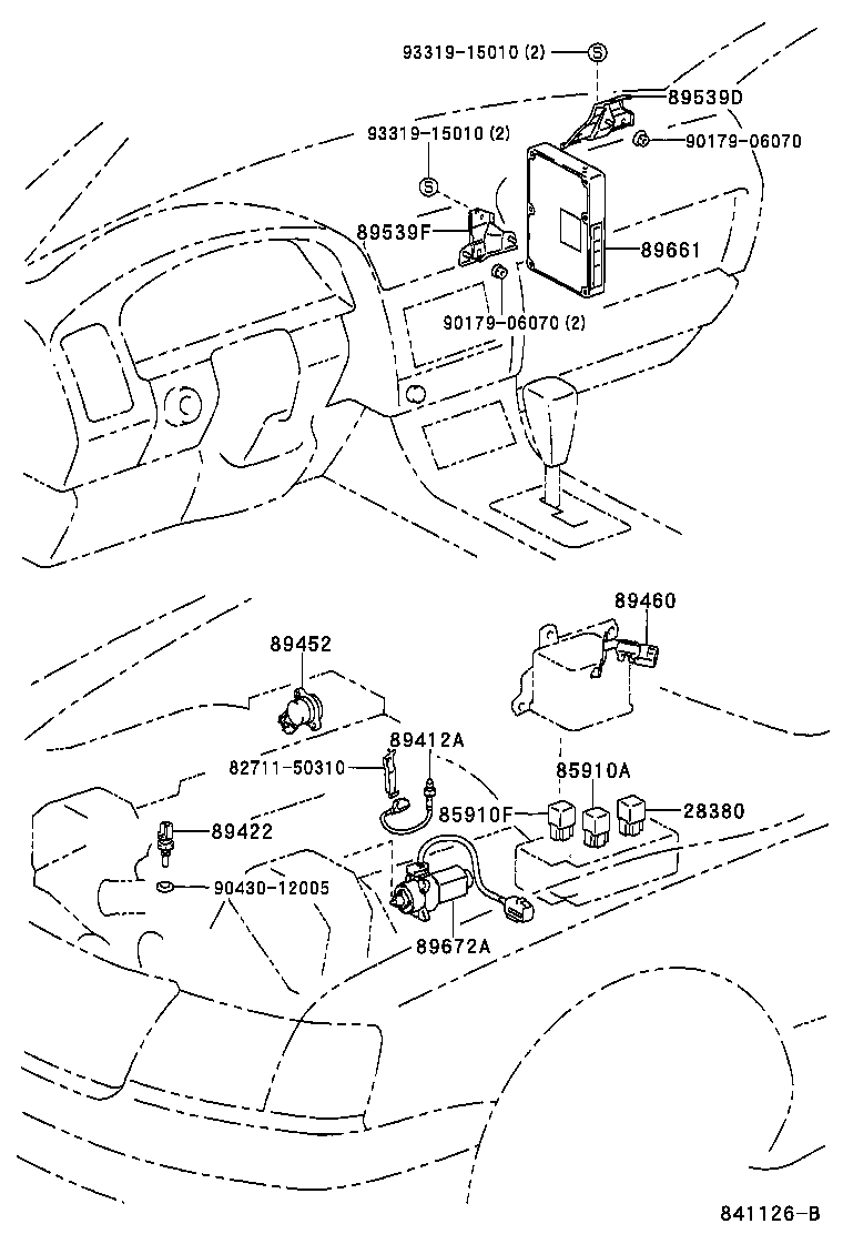 Toyota 89539-50020 BRACKET, COMPUTER