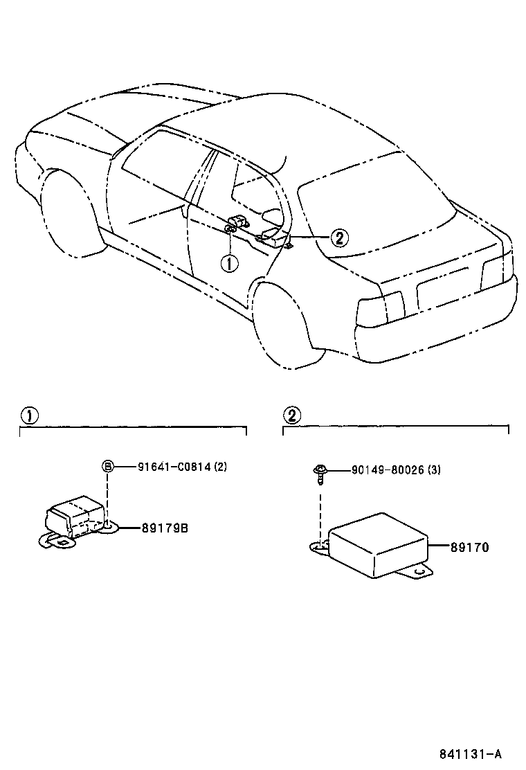 89170-32030 SENSOR ASSY, AIR BAG product image
