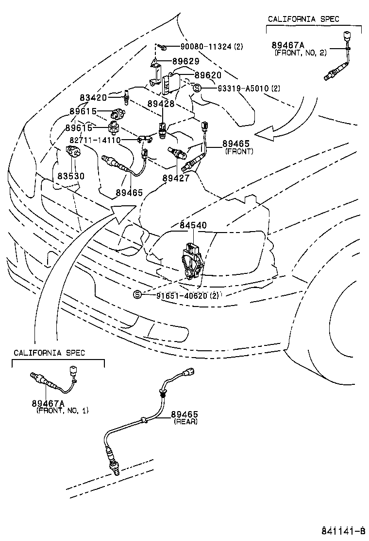 Toyota 82641-AE020 RELAY, INTEGRATION NO.1