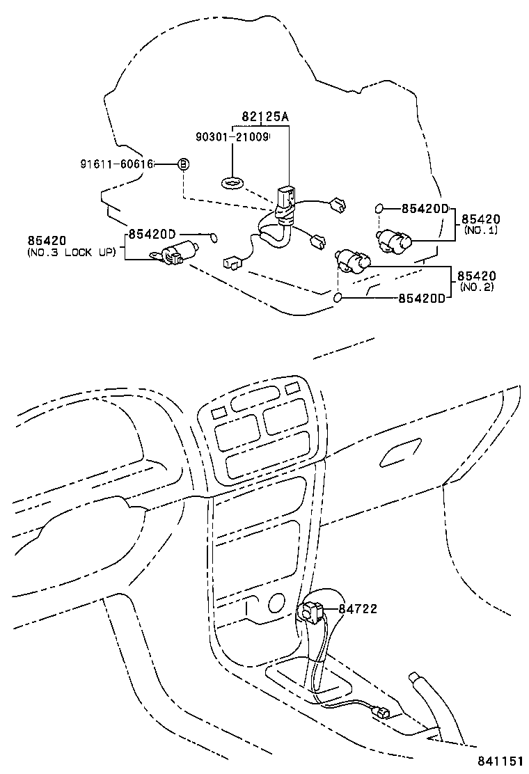 84722-02040-C0 SWITCH, TRANSMISSION CONTROL product image