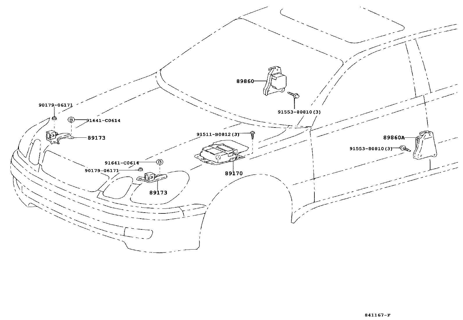 89170-30170 SENSOR ASSY, AIR BAG product image