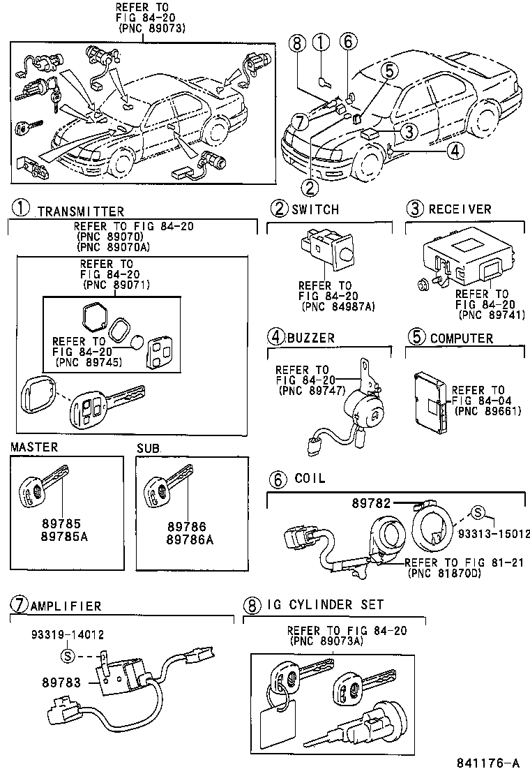 89709-50020 COMPUTER SET, TRANSPONDER KEY product image
