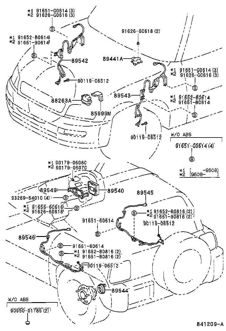 Toyota 89540-42060 COMPUTER ASSY, SKID CONTROL