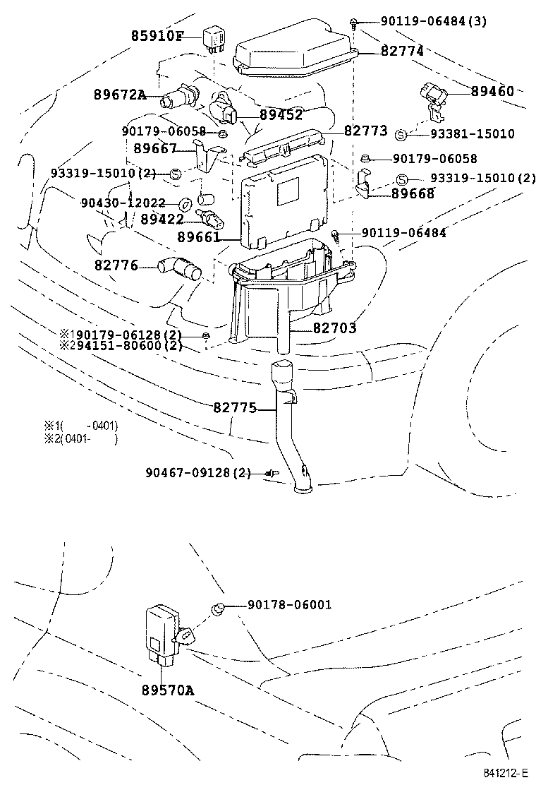 Toyota 89570-30180 COMPUTER ASSY, FUEL PUMP CONTROL