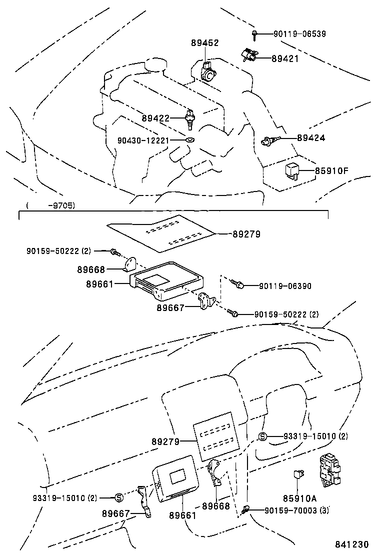 89661-1A370 COMPUTER, ENGINE CONTROL product image