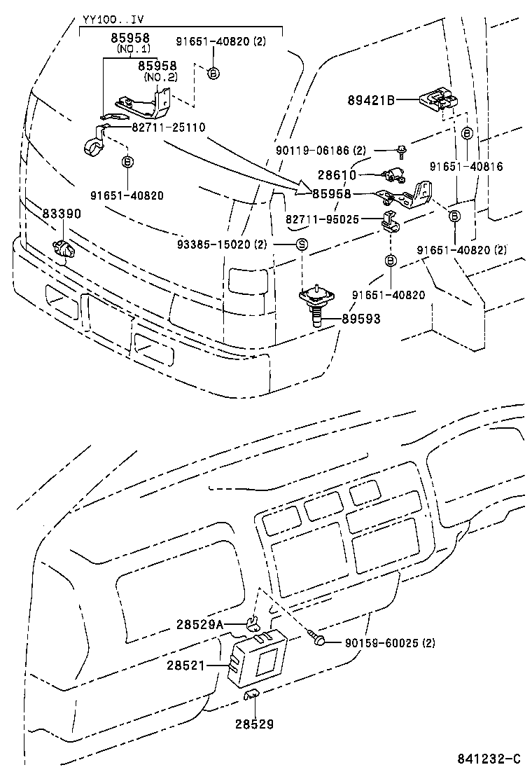89559-37010 BRACKET, EMISSION CONTROL COMPUTER product image