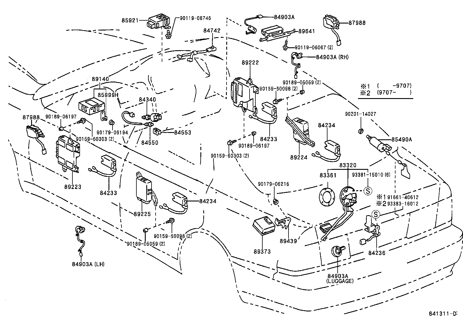 84140-50110 SWITCH ASSY, HEADLAMP DIMMER product image