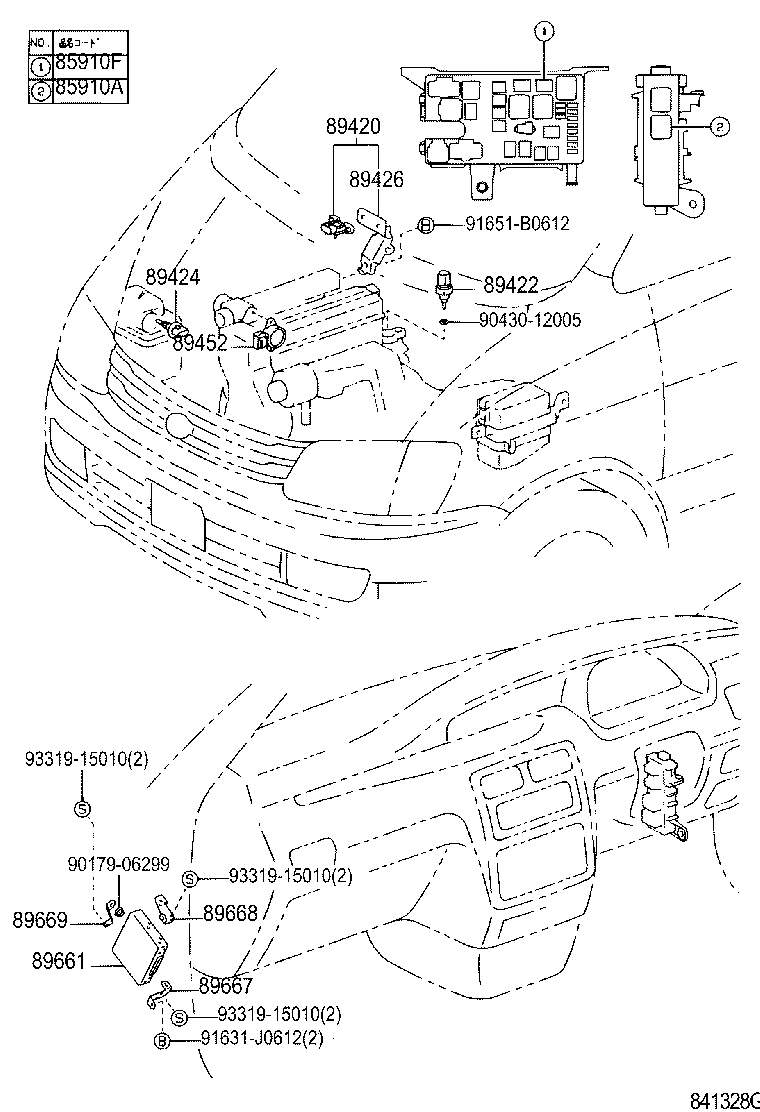 89660-28830 COMPUTER, ENGINE CONTROL product image