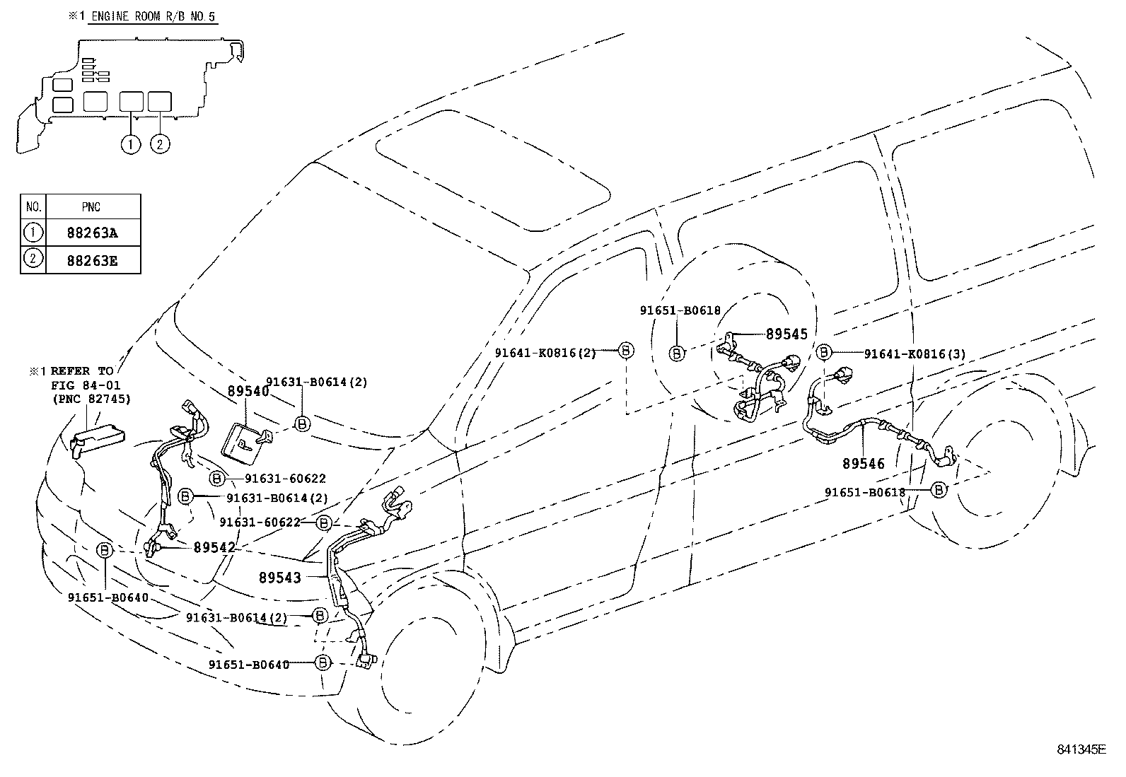 89545-26040 SENSOR, SPEED, REAR RH product image
