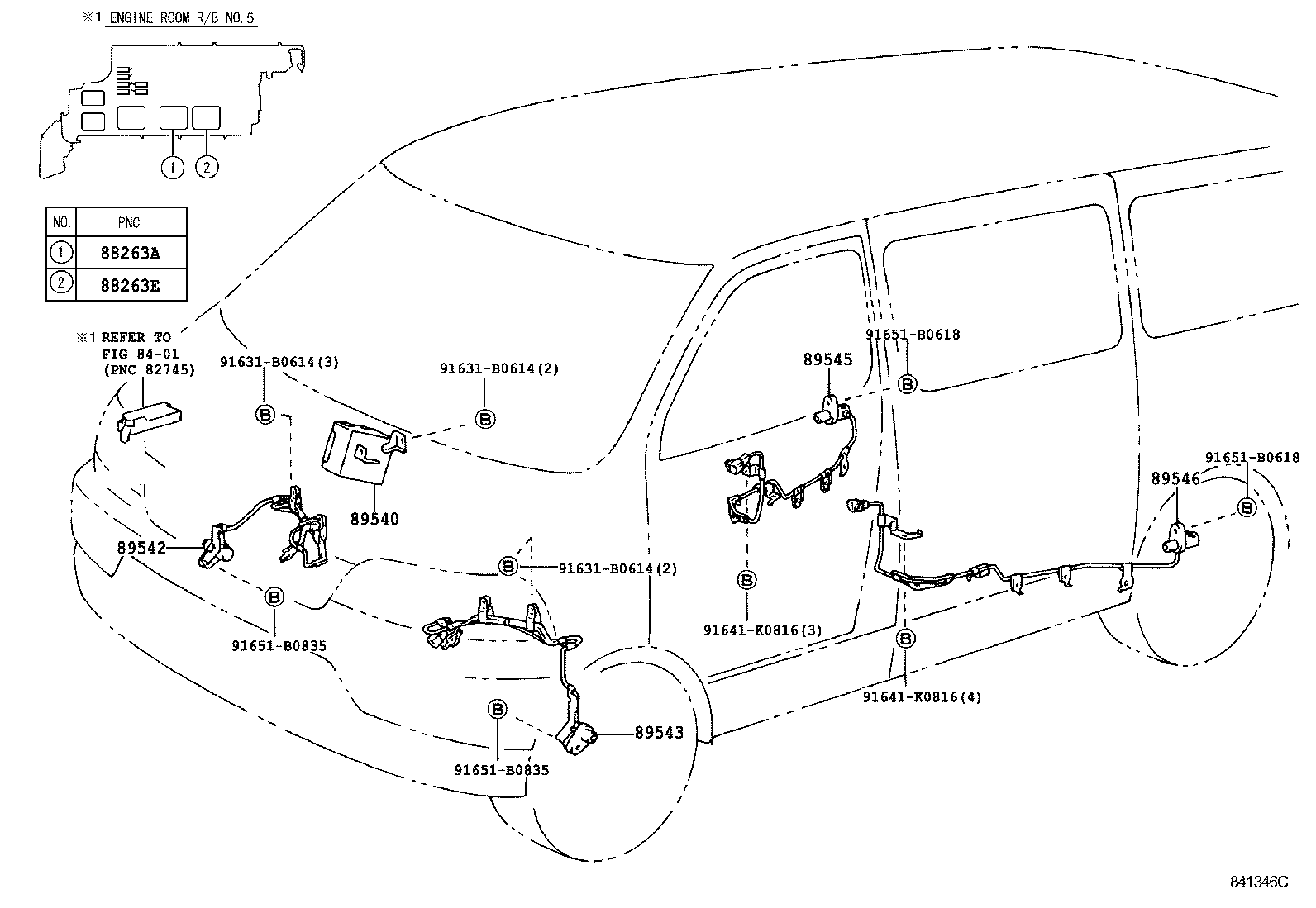 89545-26040 SENSOR, SPEED, REAR RH product image