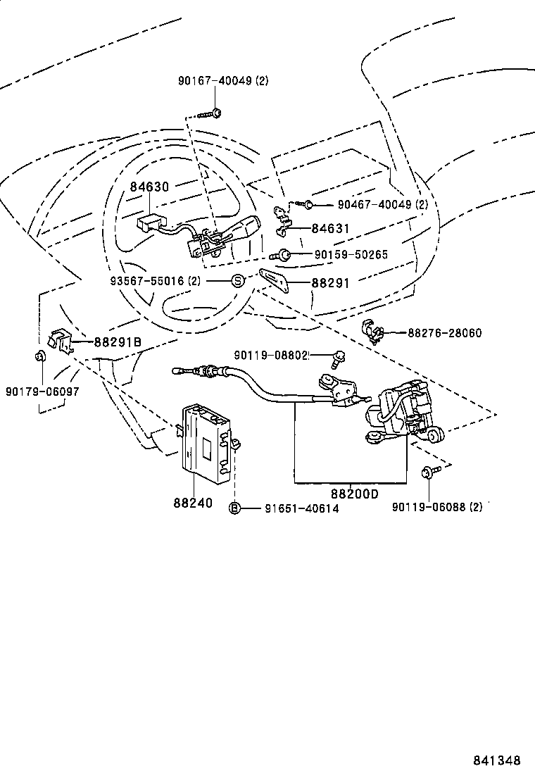 88002-28071 ACTUATOR ASSY, CRUISE CONTROL product image