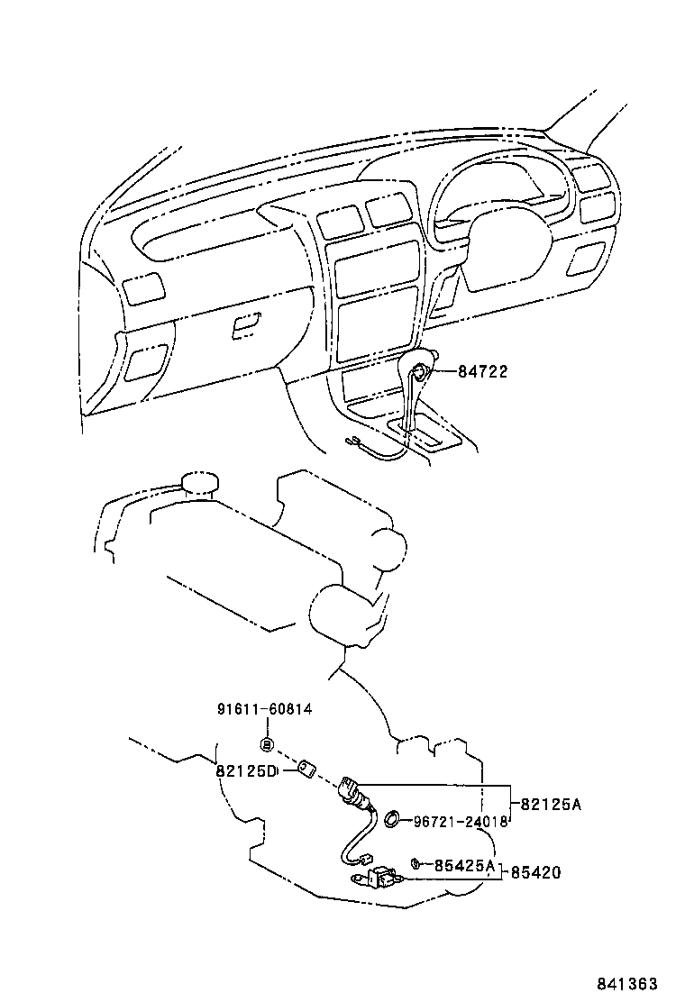 84720-20170 SWITCH ASSY, PATTERN SELECT product image