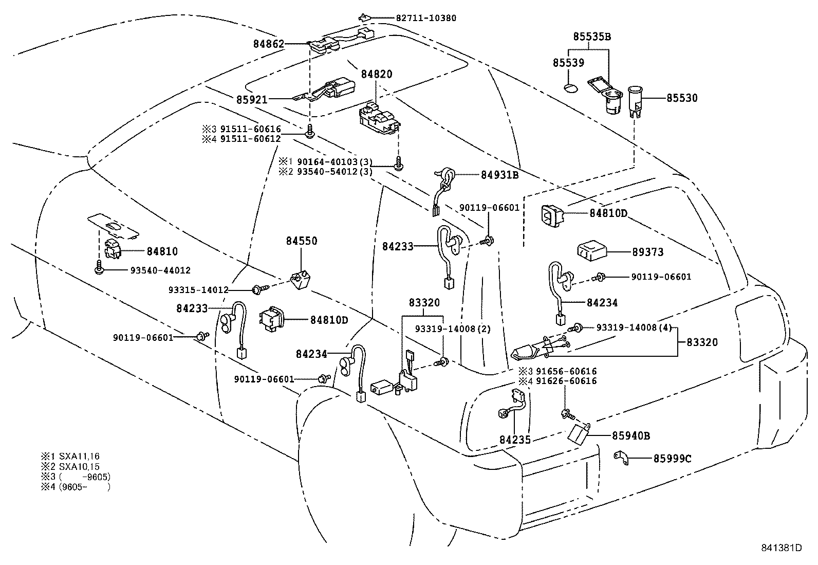 84820-42010 MASTER SWITCH ASSY, POWER WINDOW REGULATOR product image