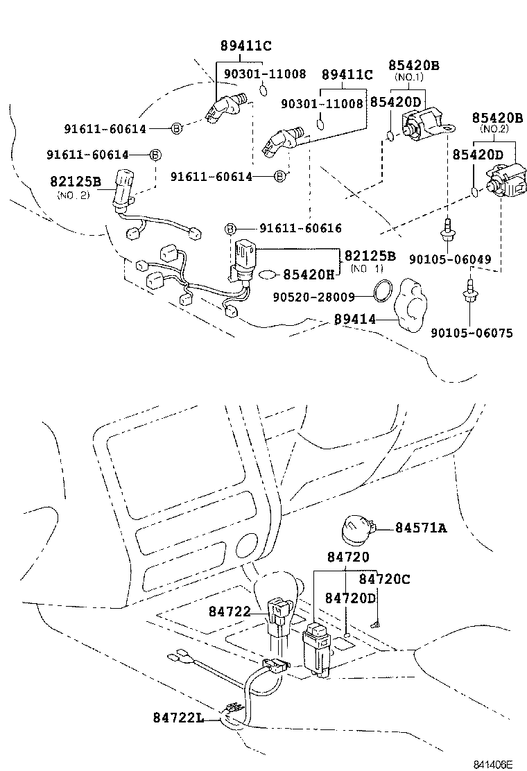 84722-30240 SWITCH, TRANSMISSION CONTROL product image