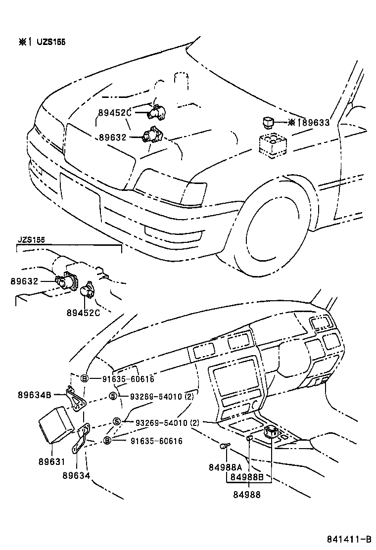 89634-30100 BRACKET, TRACTION CONTROL COMPUTER product image