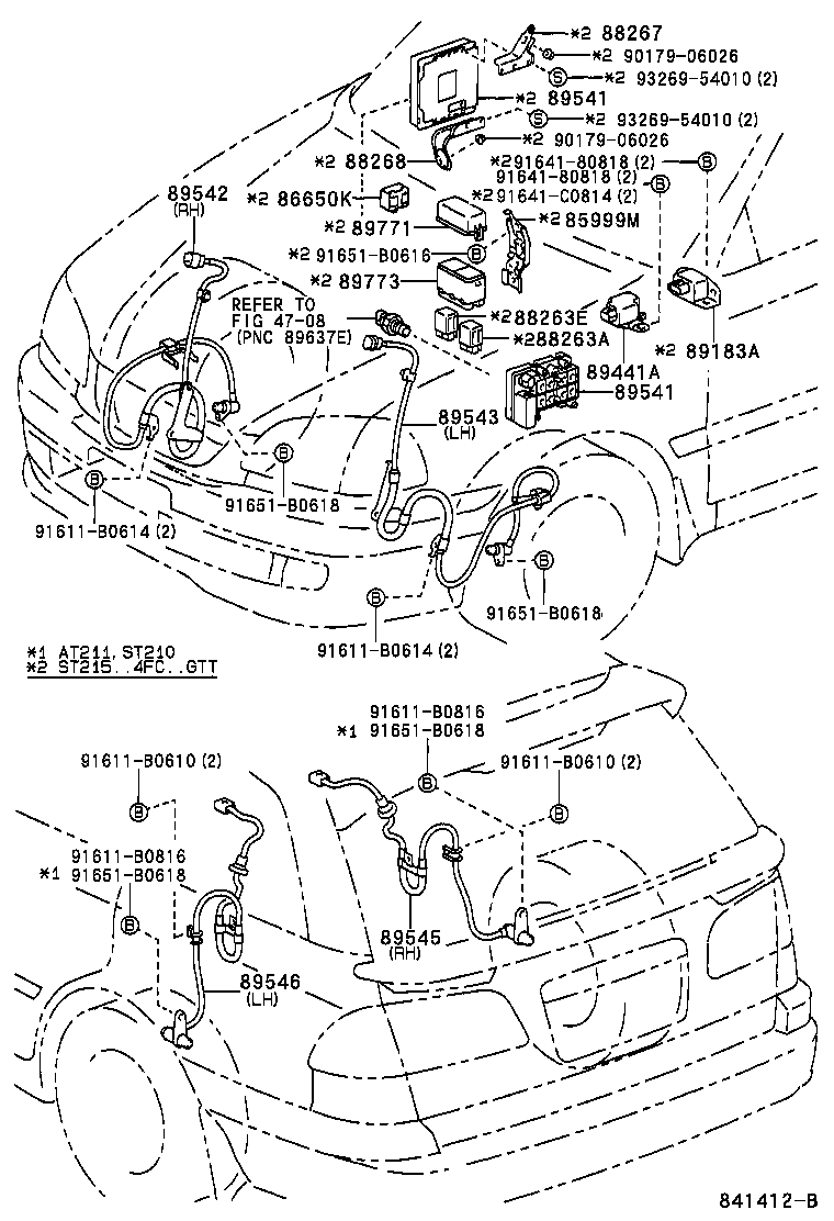 89440-21020 SENSOR, DECELERATION product image