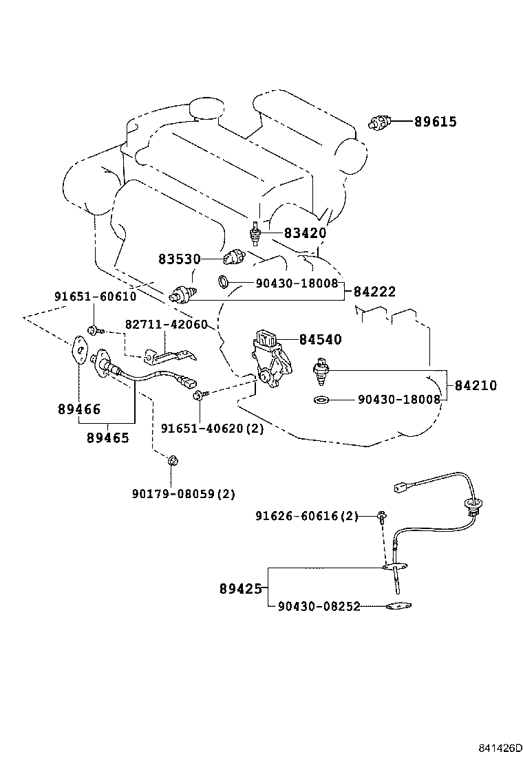 84820-42010 MASTER SWITCH ASSY, POWER WINDOW REGULATOR product image