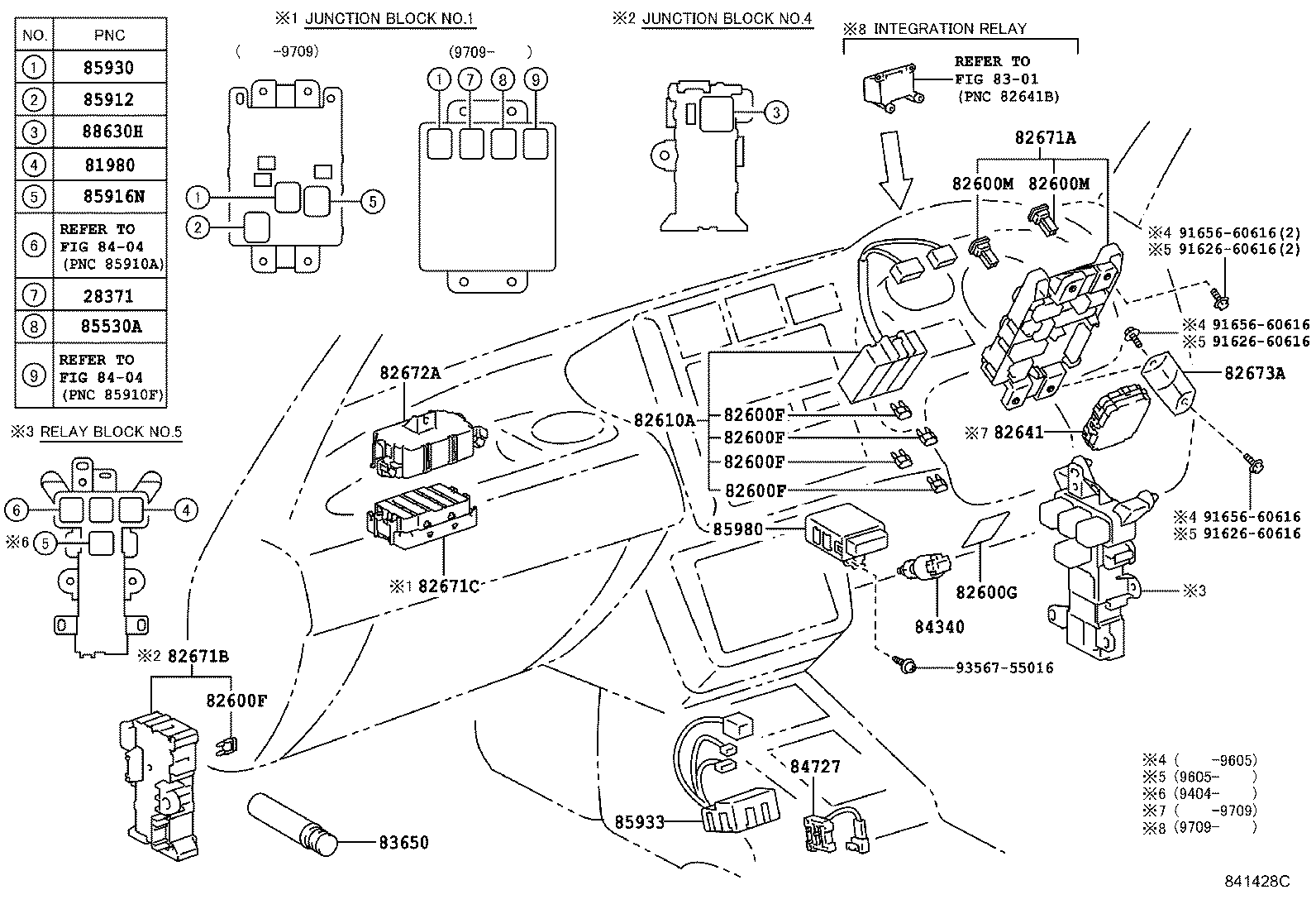 84820-42010 MASTER SWITCH ASSY, POWER WINDOW REGULATOR product image