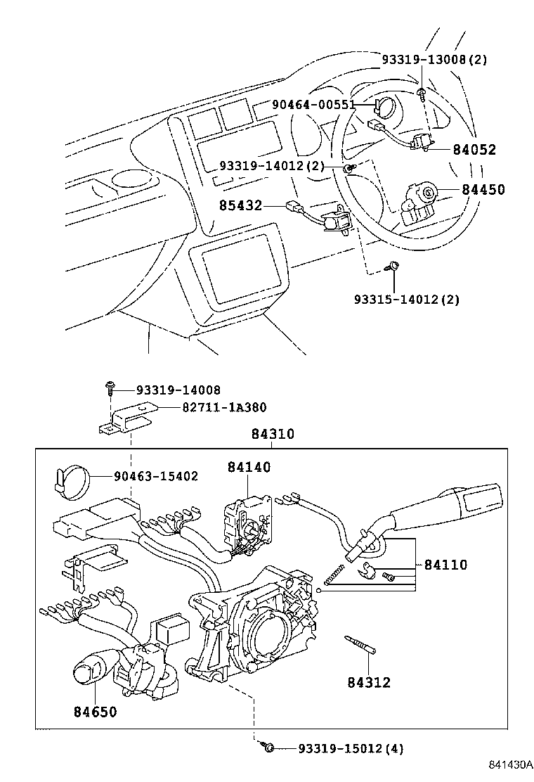 84820-42010 MASTER SWITCH ASSY, POWER WINDOW REGULATOR product image