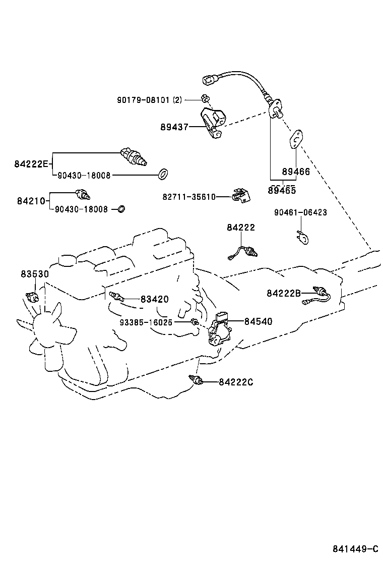 84820-35080 MASTER SWITCH ASSY, POWER WINDOW REGULATOR product image