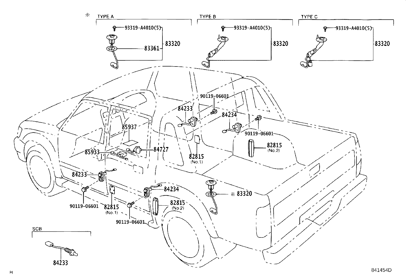 84820-35080 MASTER SWITCH ASSY, POWER WINDOW REGULATOR product image