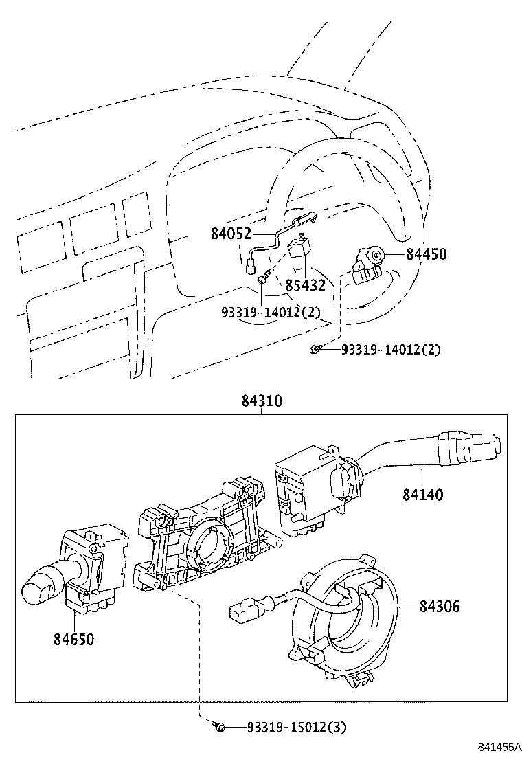 84820-35080 MASTER SWITCH ASSY, POWER WINDOW REGULATOR product image