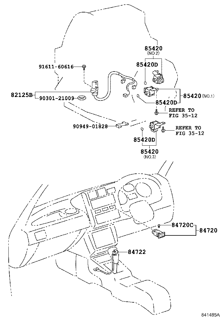 84720-42010 SWITCH ASSY, PATTERN SELECT product image