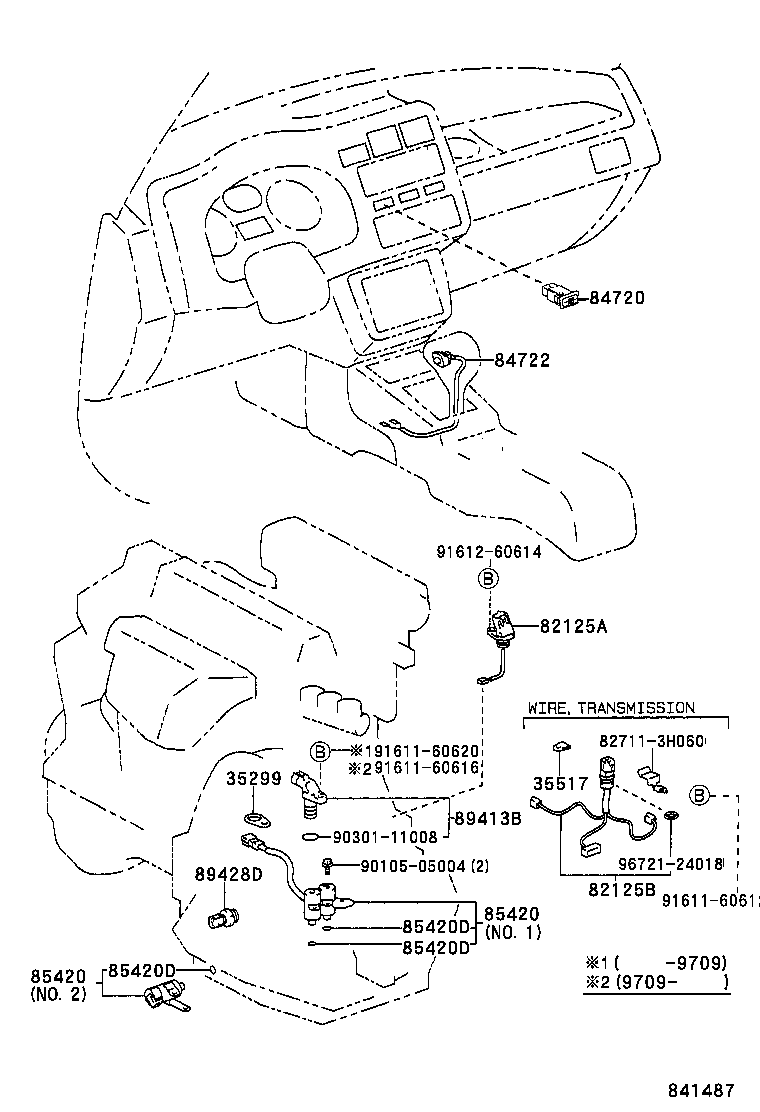 84722-42020-C0 SWITCH, TRANSMISSION CONTROL product image