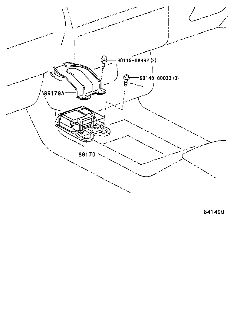89170-43080 SENSOR ASSY, AIR BAG product image