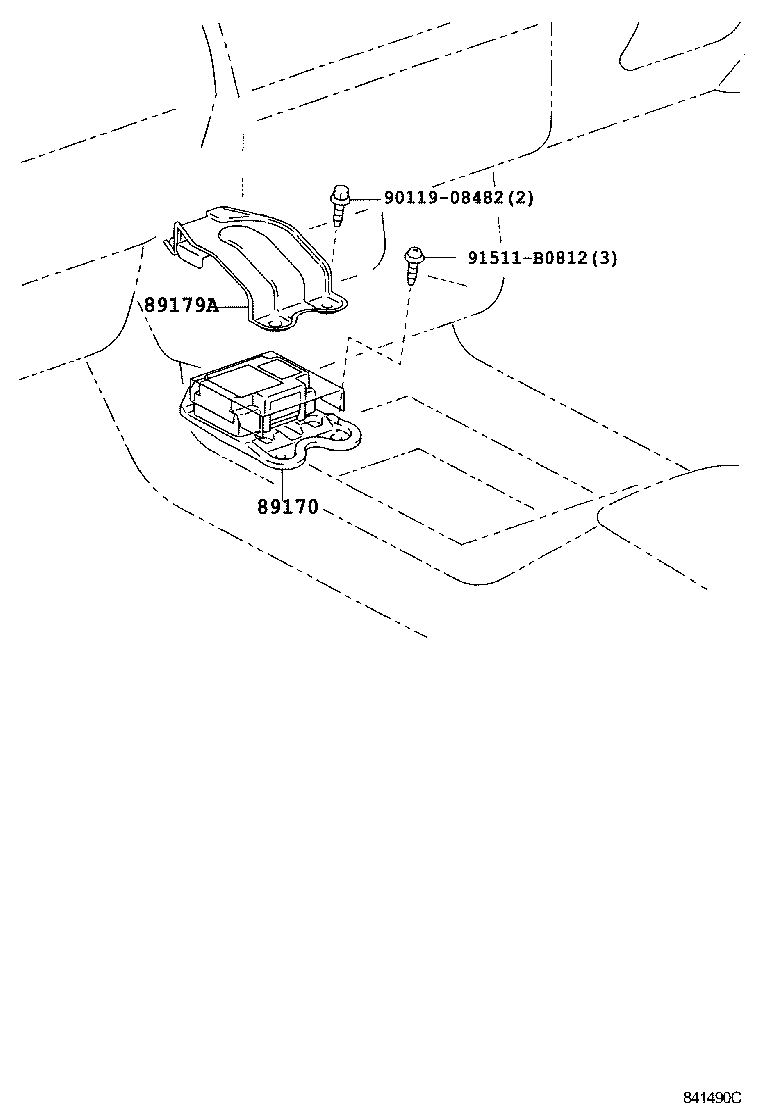 89170-43060 SENSOR ASSY, AIR BAG product image